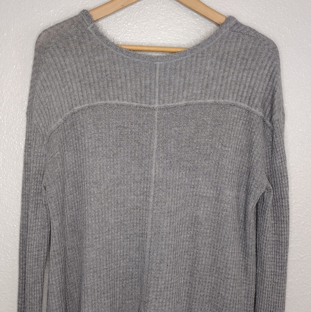 Free People Sunset Park Thermal Knit Boho Pullover Scoop Neck Tunic Size S - Picture 6 of 14